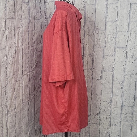 COLUMBIA Red Regular Fit Button Down Men's Shirt 2XT - Picture 5 of 7
